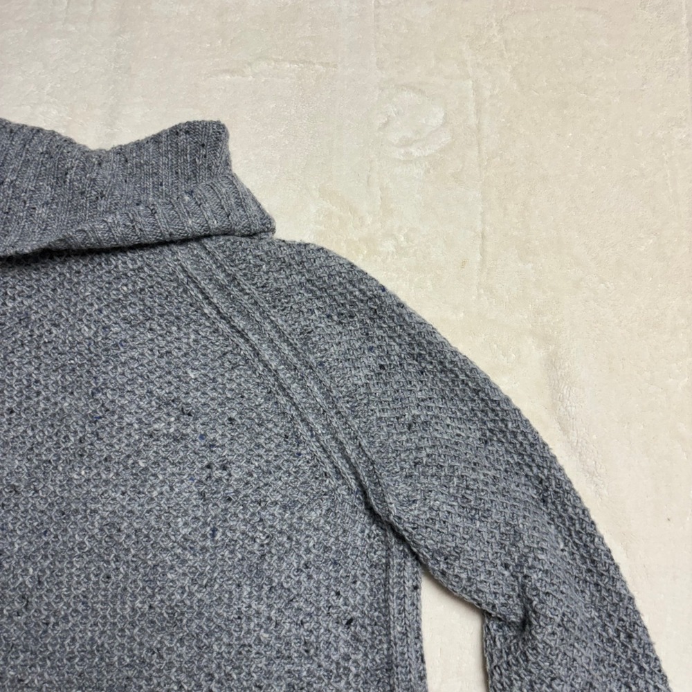 Lauren Ralph Lauren Women Turtleneck Sweater Medium Gray Speckled Cozy Winter - Picture 4 of 15